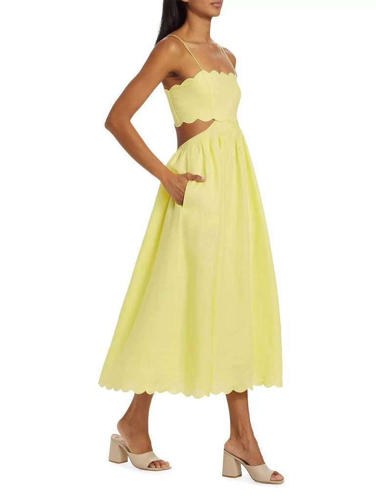 Zimmermann Halliday Scallop Midi-Dress 2