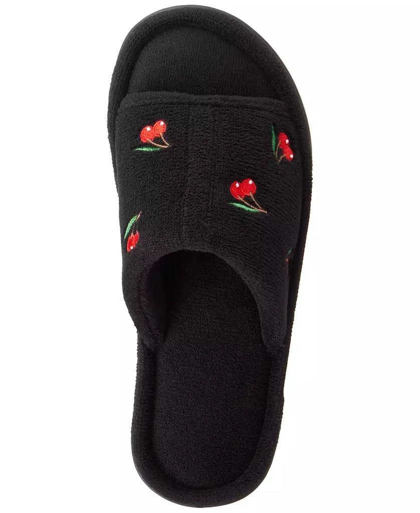 Isotoner Signature Women's Embroidered Fruit Slide Slippers 4