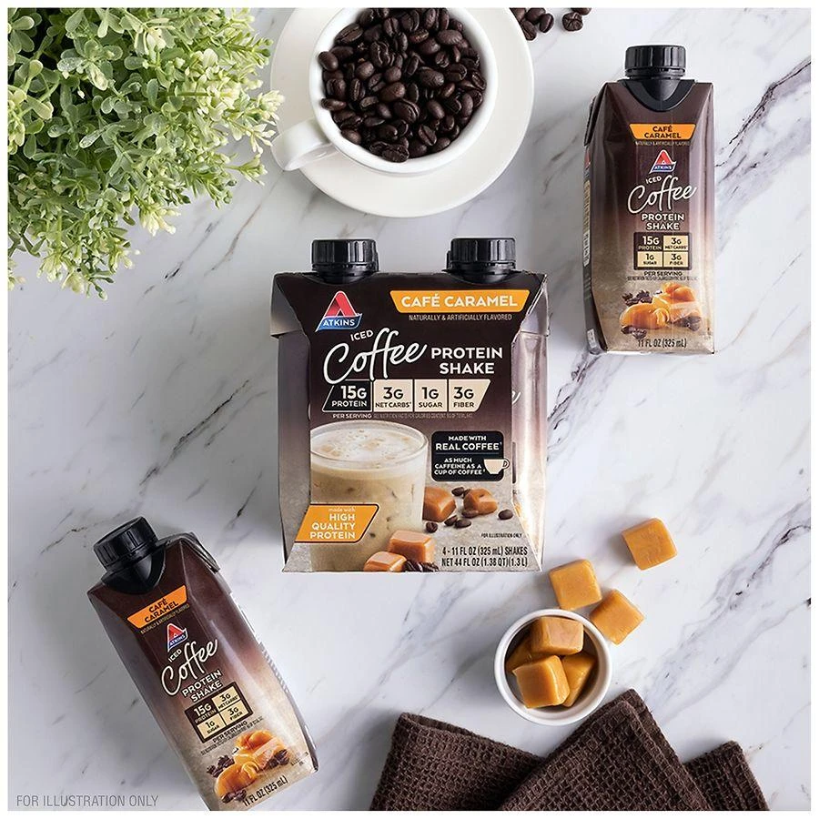 Atkins Meal Replacement Iced Coffee Protein Shake Cafe Caramel 2