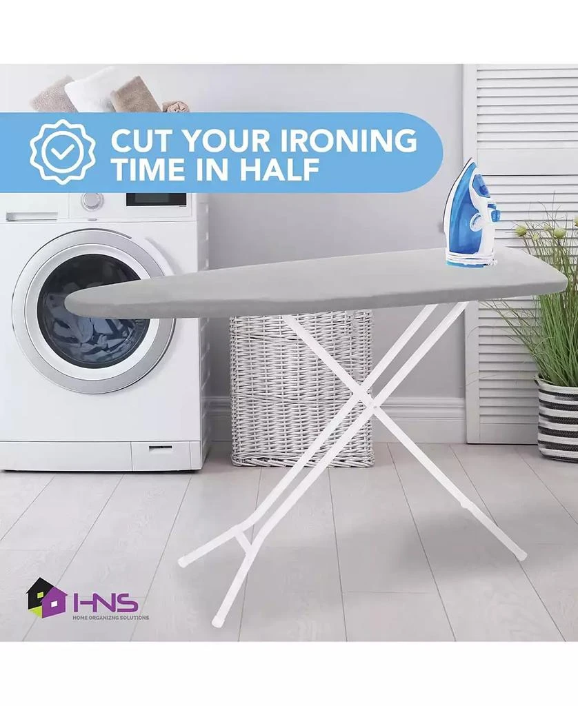 Florida Brands Ironing Board Cover and Pad - 15" x 54" - Large Fits All Standard Sizes - Heat Reflective Iron Pad for Table Top 3