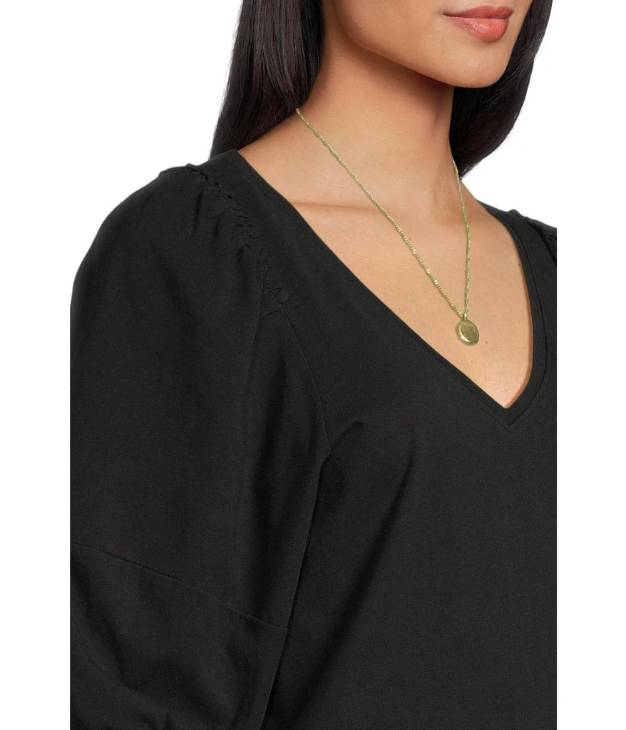 Madewell Puff Sleeve V-Neck Tee 4