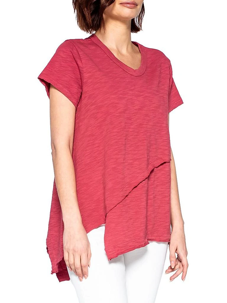 Wilt Short Sleeve Easy Crossover Hem Tee 5