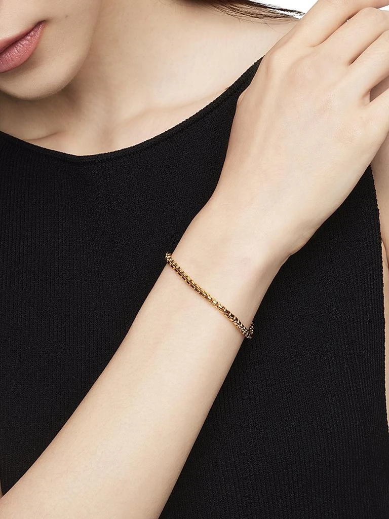 David Yurman DY Bel Aire Chain Bracelet In 18K Yellow Gold 8