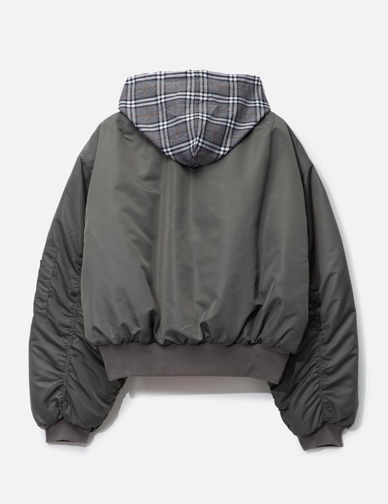 Praying Bomber W Plaid Hood
