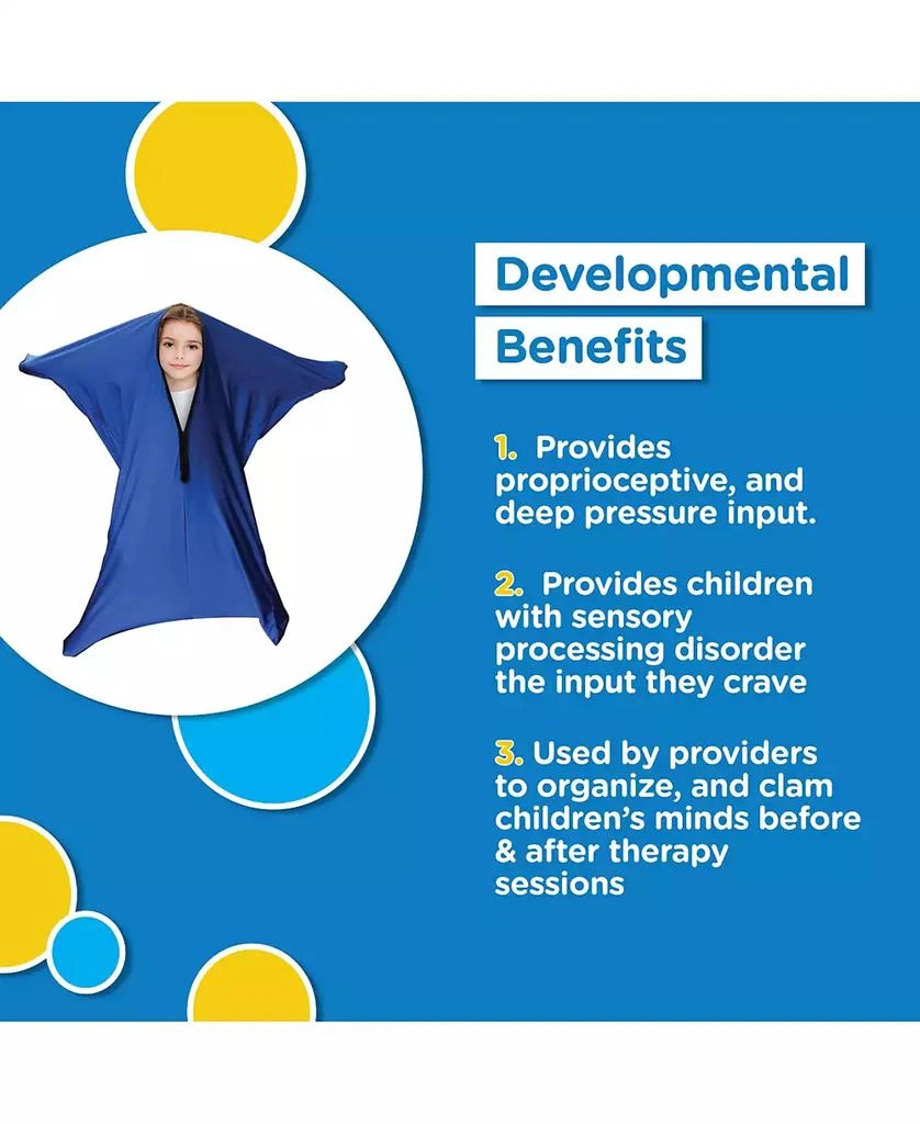 Bintiva Sensory Hug Full Body Socks - Tie Dye 5