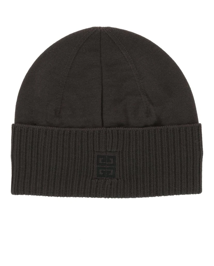Givenchy Ribbed Embroidered Logo Beanie 2