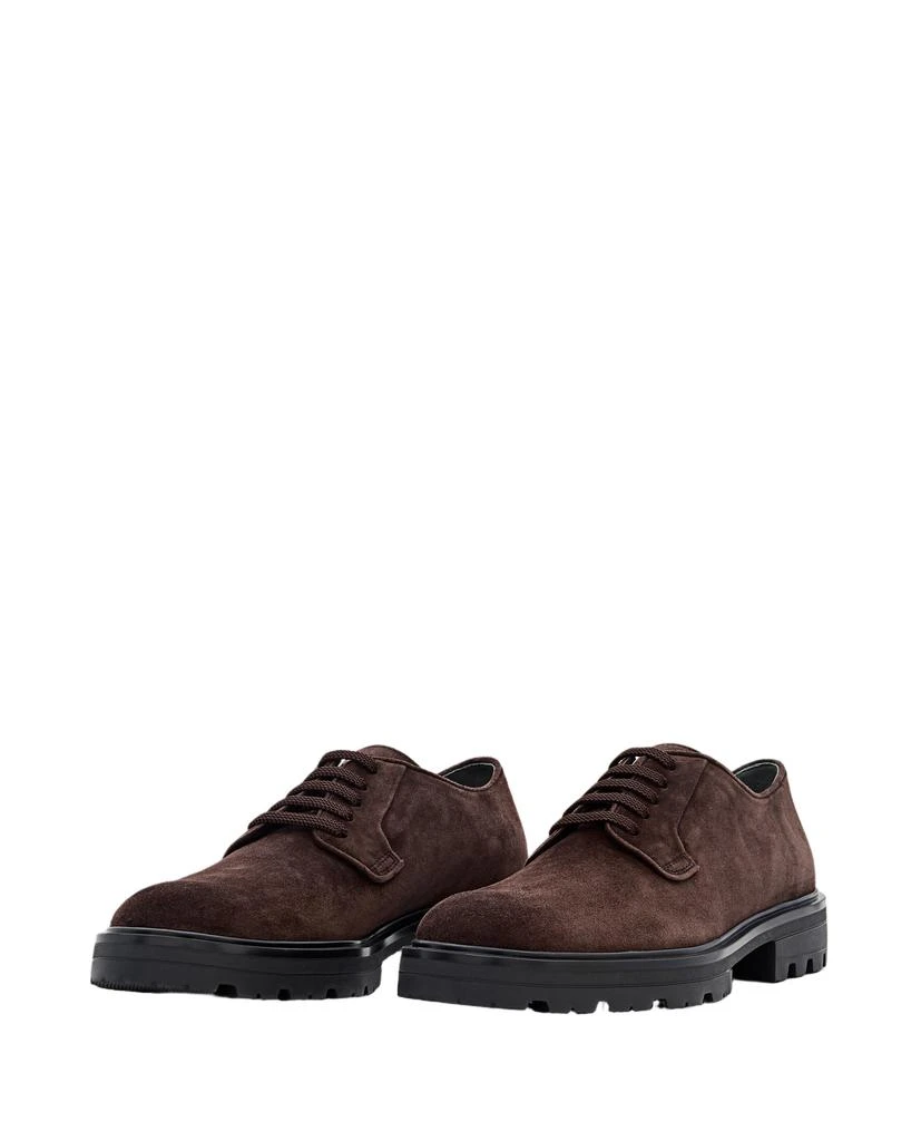 hogan Rich Brown Suede Derby Shoes 2