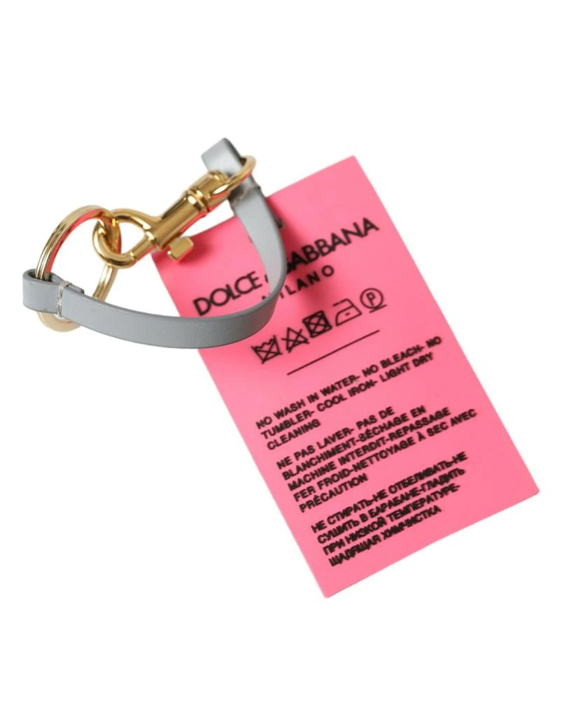 Dolce 
Gabbana Silicone DG Logo gold Brass Women
s Keychain 5