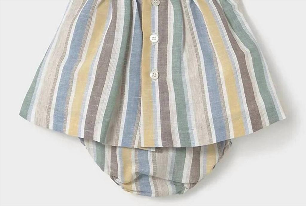 Mayoral Mayoral - Coastal Breeze Striped Dress Set