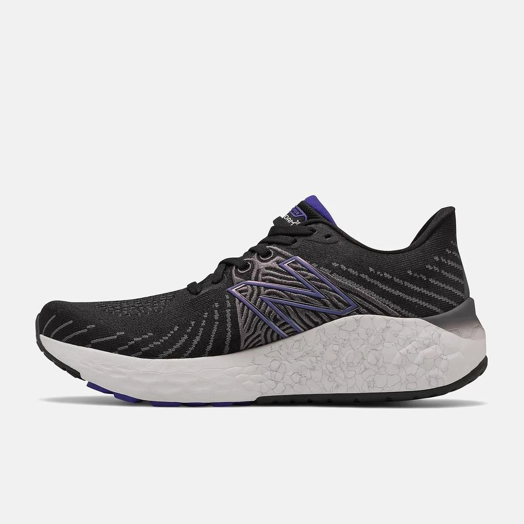 New Balance Men's Fresh Foam X Vongo V5 Running Shoes - 2E/wide Width In Black W/ Deep Violet 3