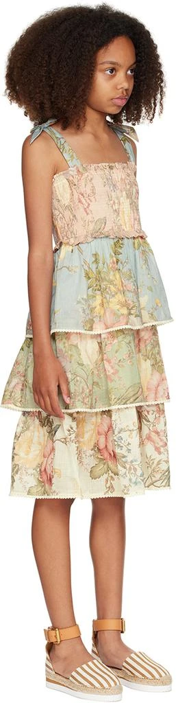 Zimmermann Kids Multicolor Waverly Dress 2