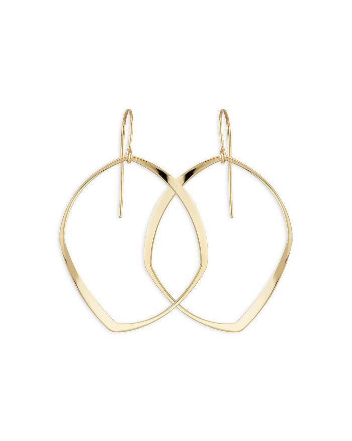 Bloomingdale's Fine Collection Abstract Oval Drop Earrings in 14K Yellow Gold