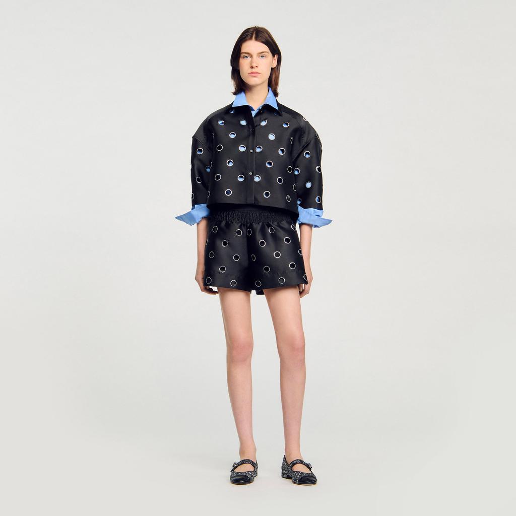 Sandro Rhinestone shorts
