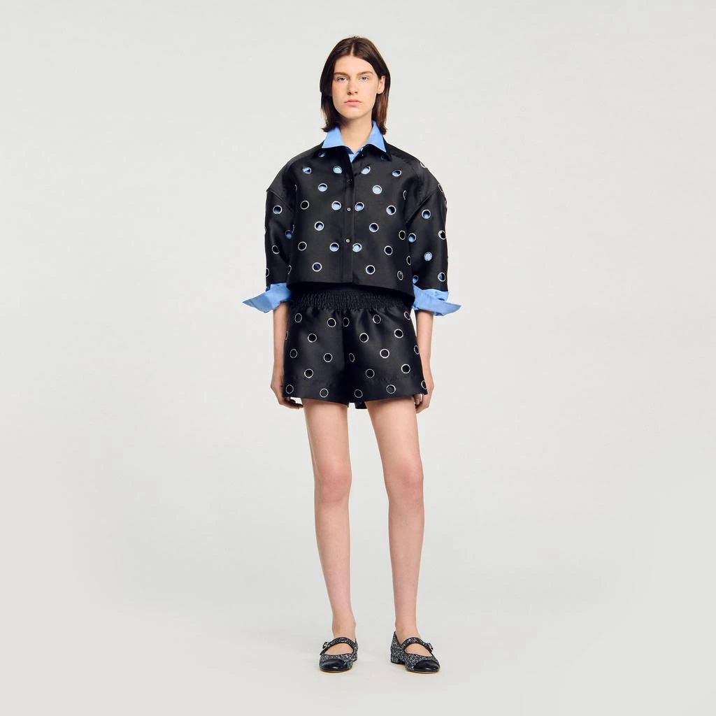Sandro Rhinestone shorts 1