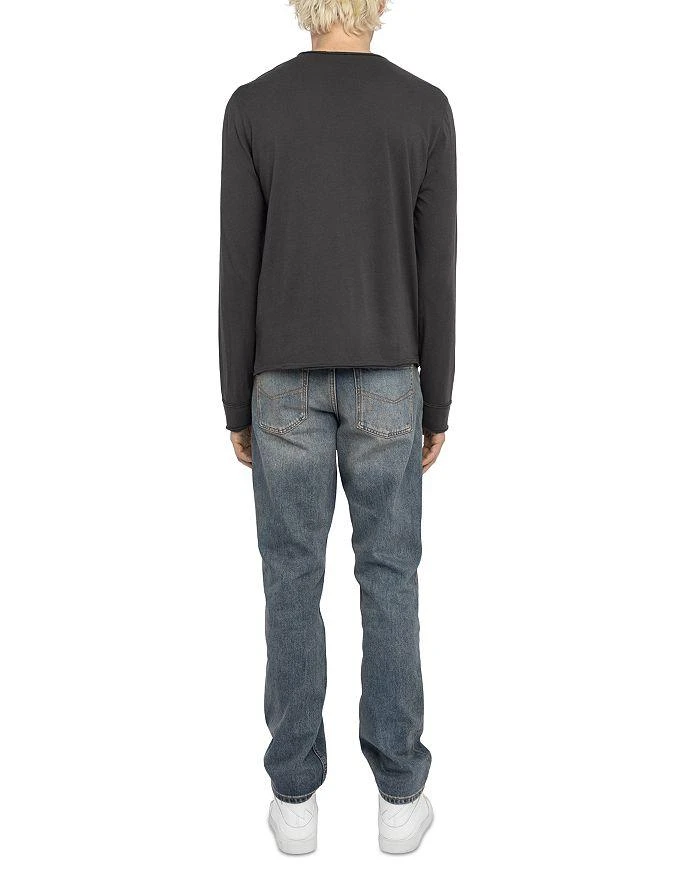 ZADIG & VOLTAIRE Monastir Long Sleeve Split Collar Tee 3
