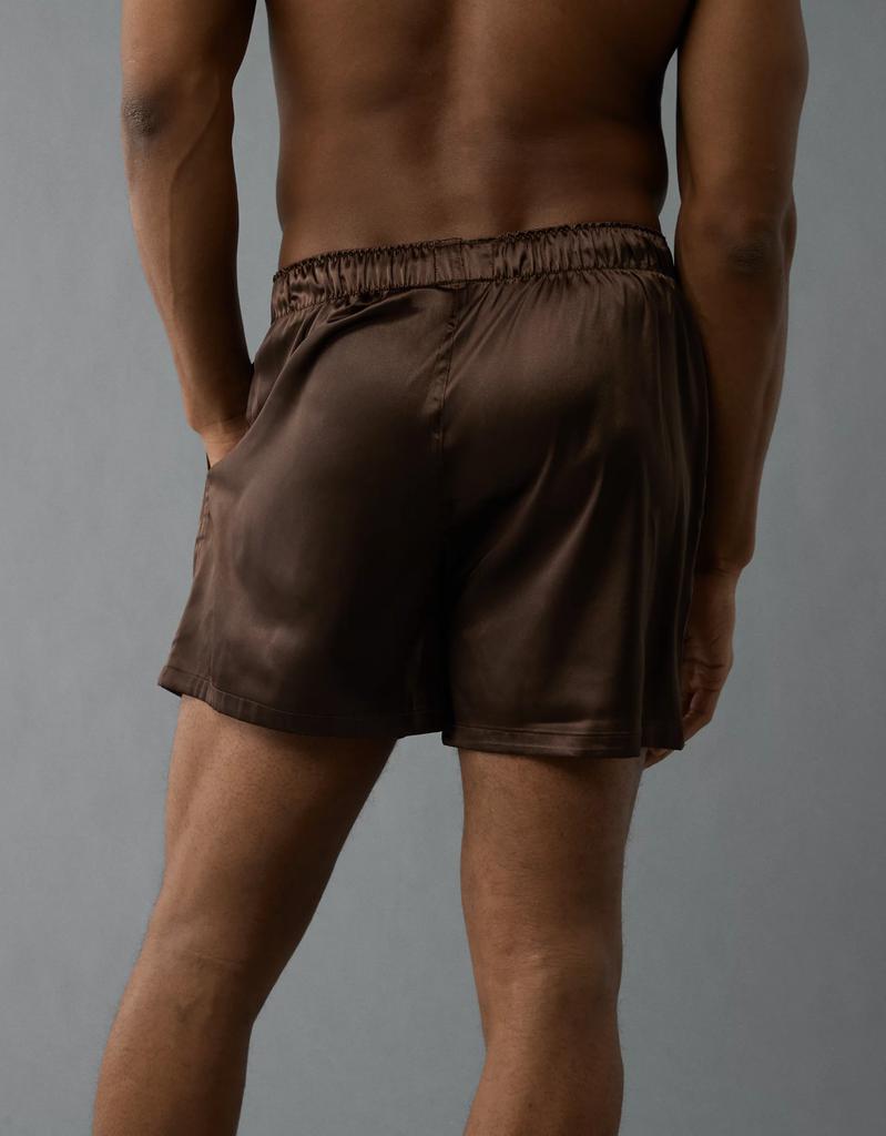 AE AEO Men's Solid Satin Pocket Boxer Short