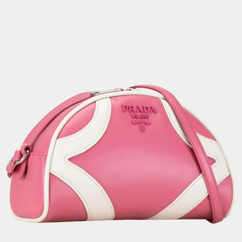 Prada Prada Pink White Calfskin Bag 2