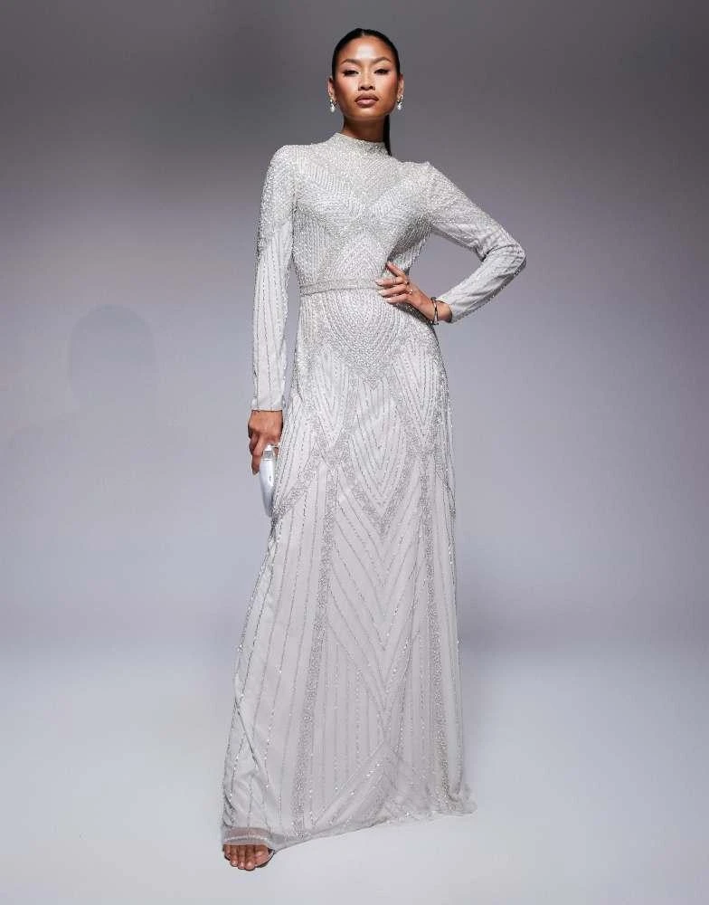 plain grey maxi dress Patbo Bruma Floral Halter Midi Dress
