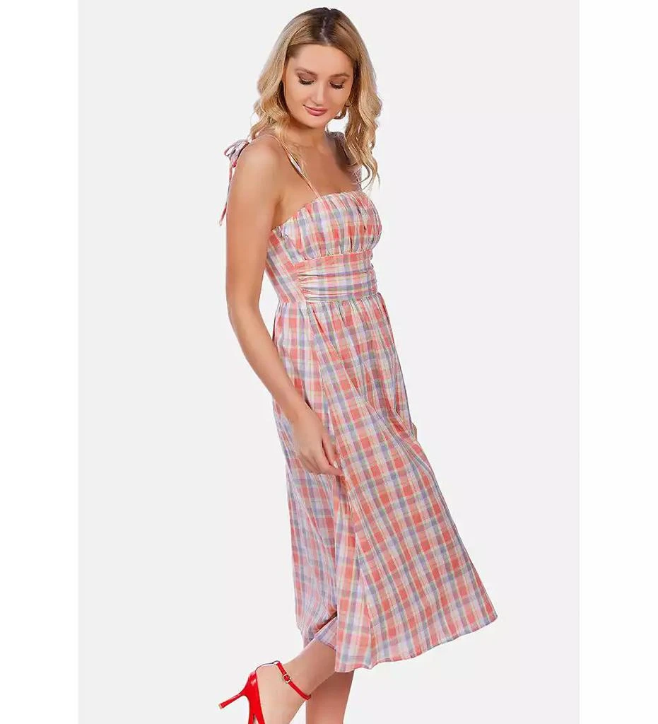 London Rag Women
s Checkered Midi Dress Slip Dress 2