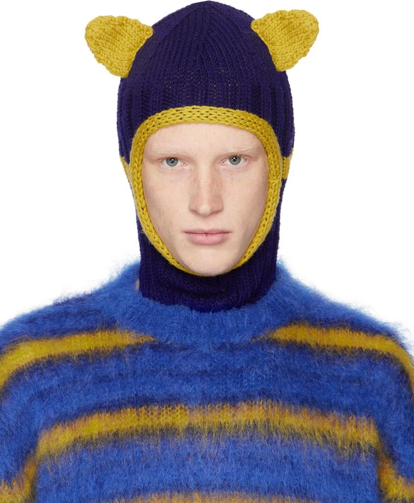 Marni Blue & Yellow Ears Balaclava 1