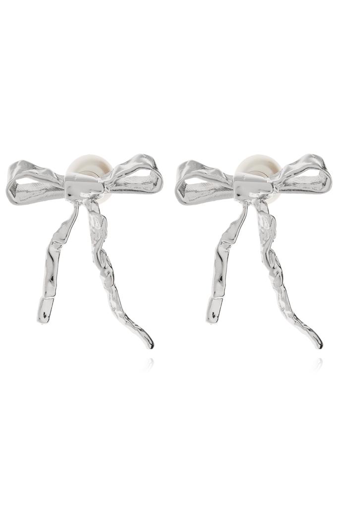 ピアス Marni Bow Drop Earrings Marni MARNI | Silver Bow drop earrings | Women | PZ