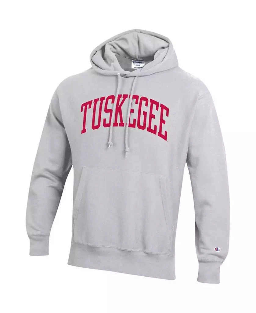 Champion Men's Gray Tuskegee Golden Tigers Tall Arch Pullover Hoodie 3