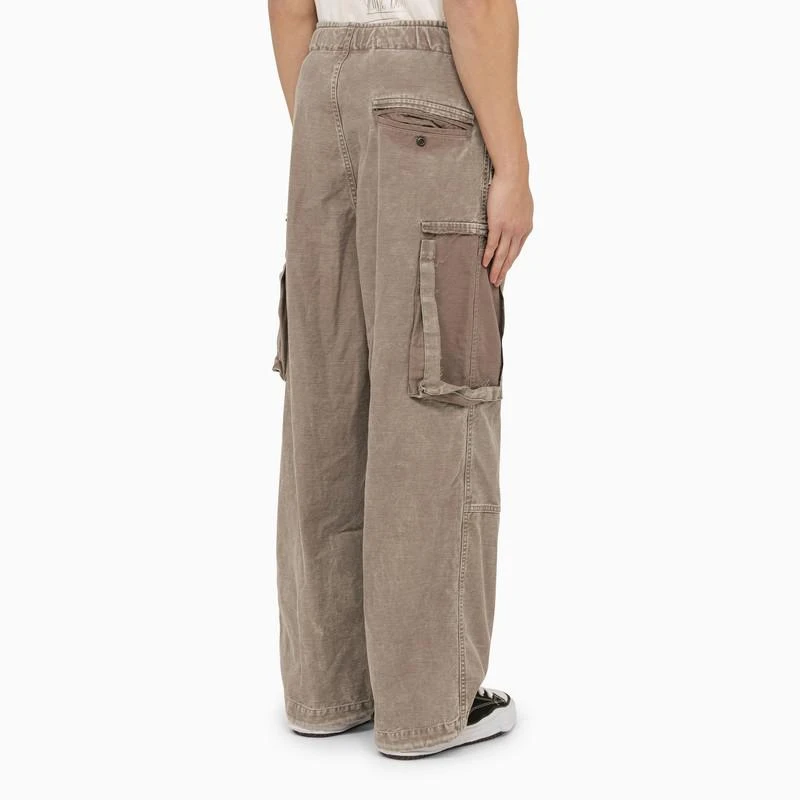 Maison MIHARA YASUHIRO Grey washed effect cotton trousers 4