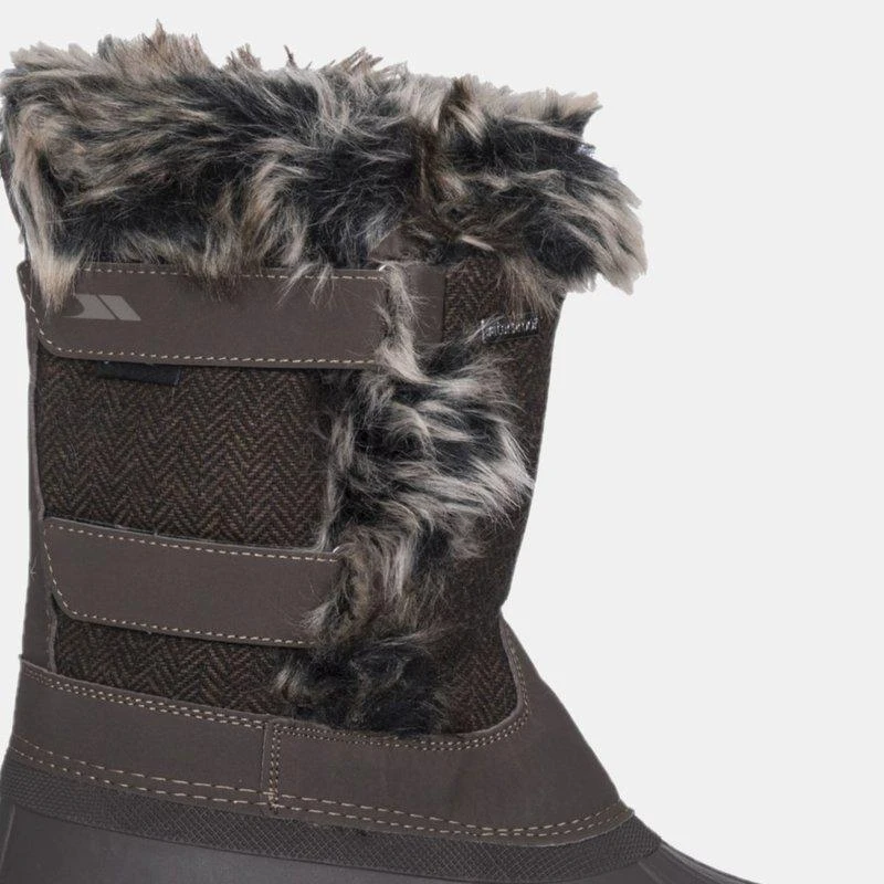 Trespass Womens/Ladies Brace Winter Snow Boots Peat 1