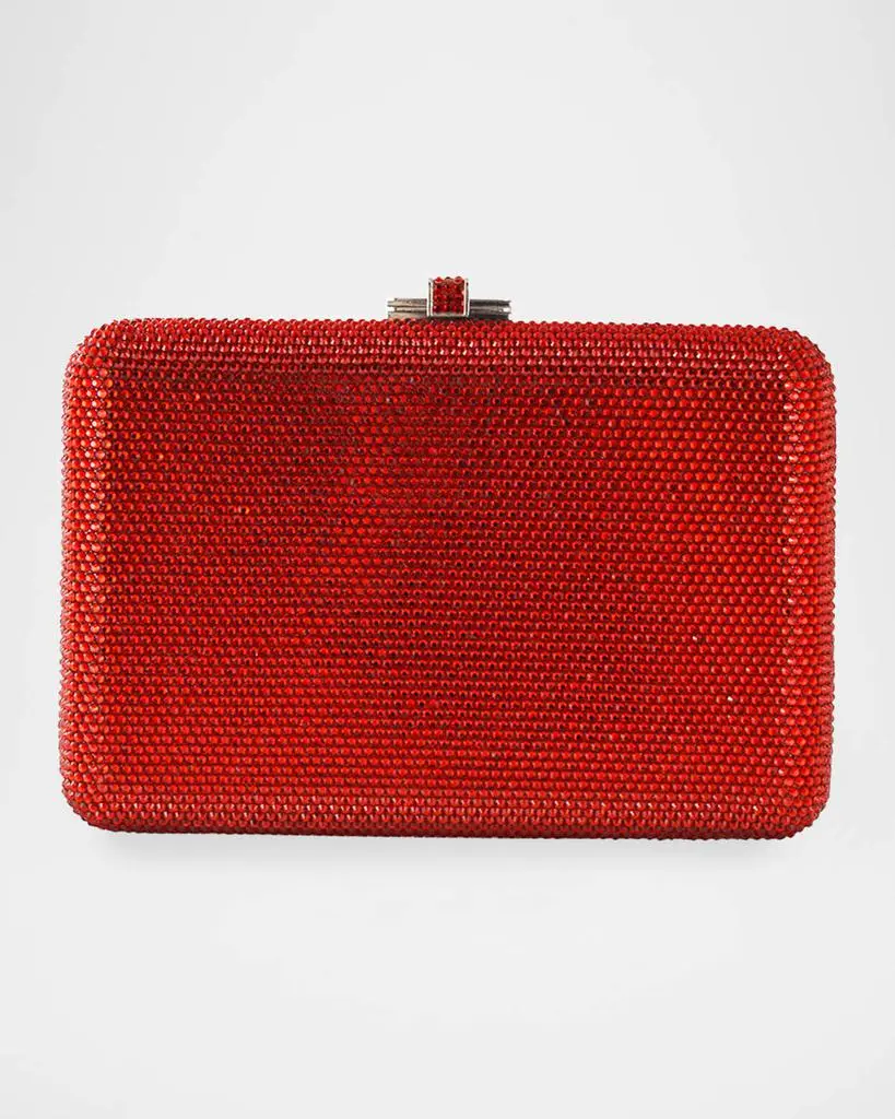 Judith Leiber Slim Slide Crystal Evening Clutch Bag