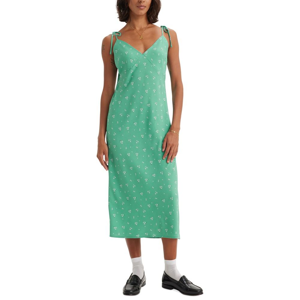 Levi's Women's Rena Tie-Strap Sleeveless Midi Dress