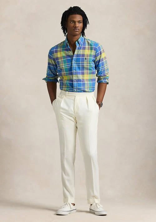 Ralph Lauren Classic Fit Plaid Oxford Shirt 4