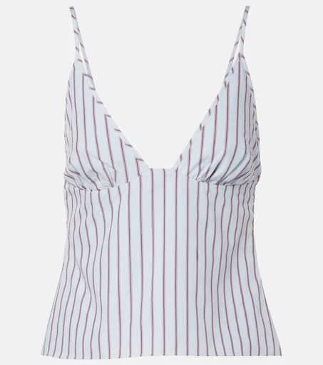 SIR. Lista pinstripe cotton-blend top