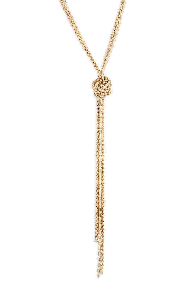 Nordstrom Coated Sparkle Knotted Y-Necklace