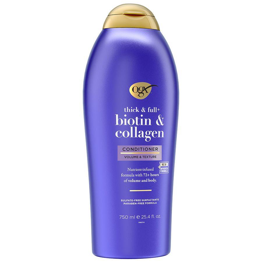 OGX Thick & Full + Biotin & Collagen Volume Conditioner Bergamot, Jasmine & Vanilla