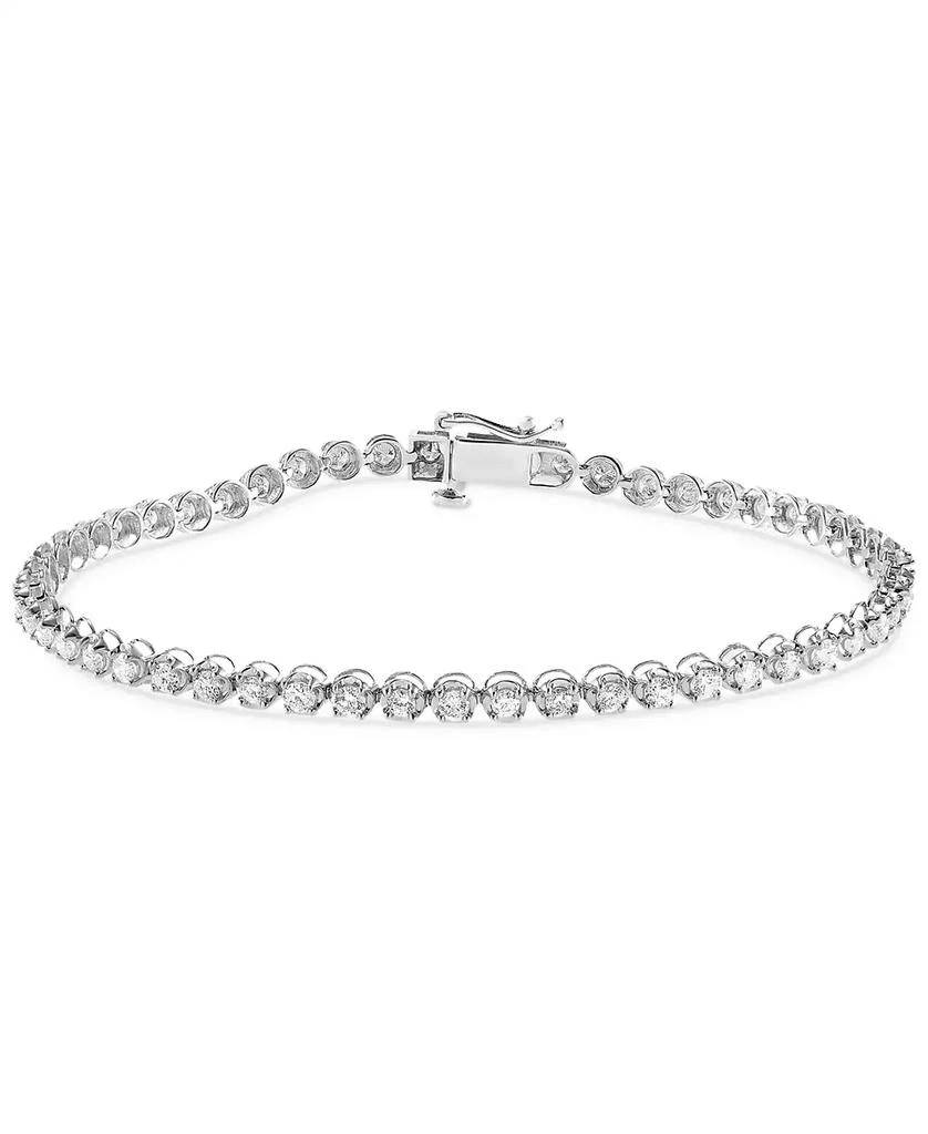 Macy's Diamond Tennis Bracelet (2 ct. t.w.) in 14k White Gold 1