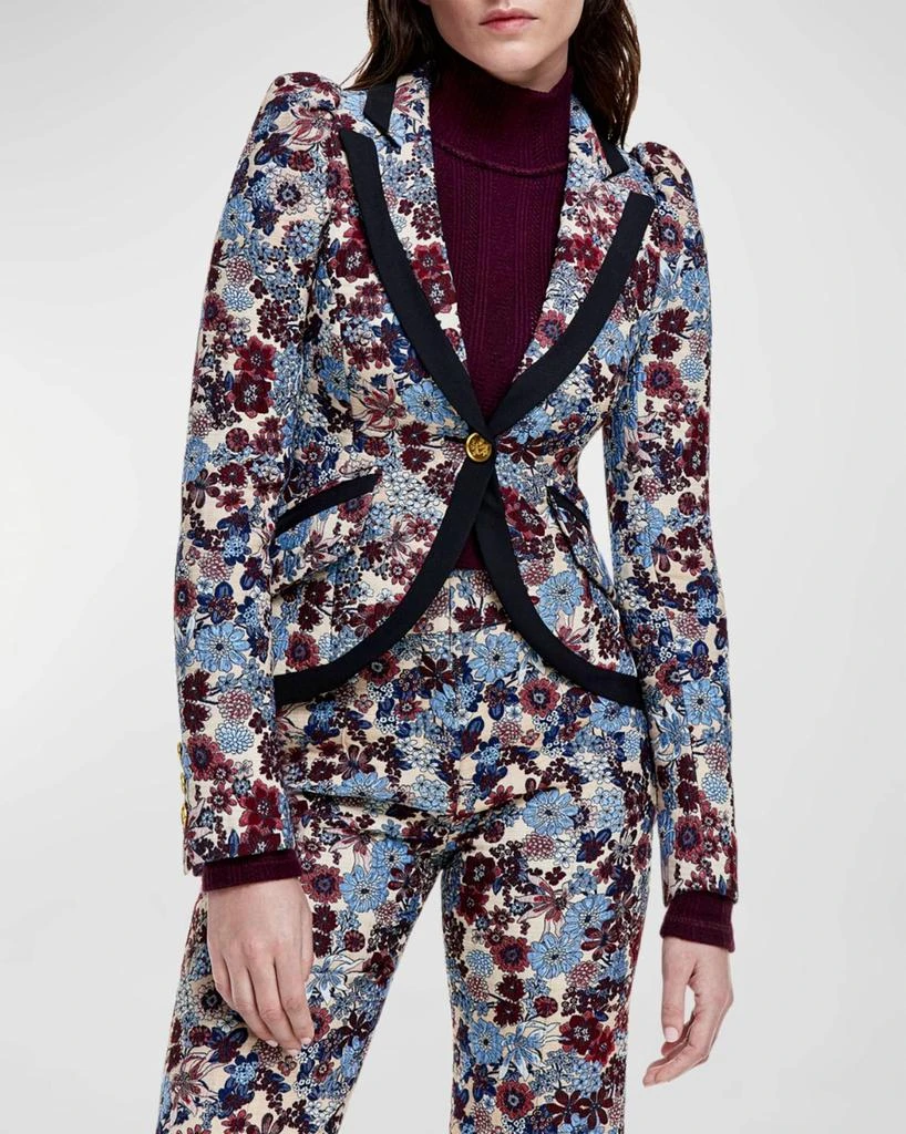 Smythe Smythe - Taped Pouf Sleeve One Button Blazer 3