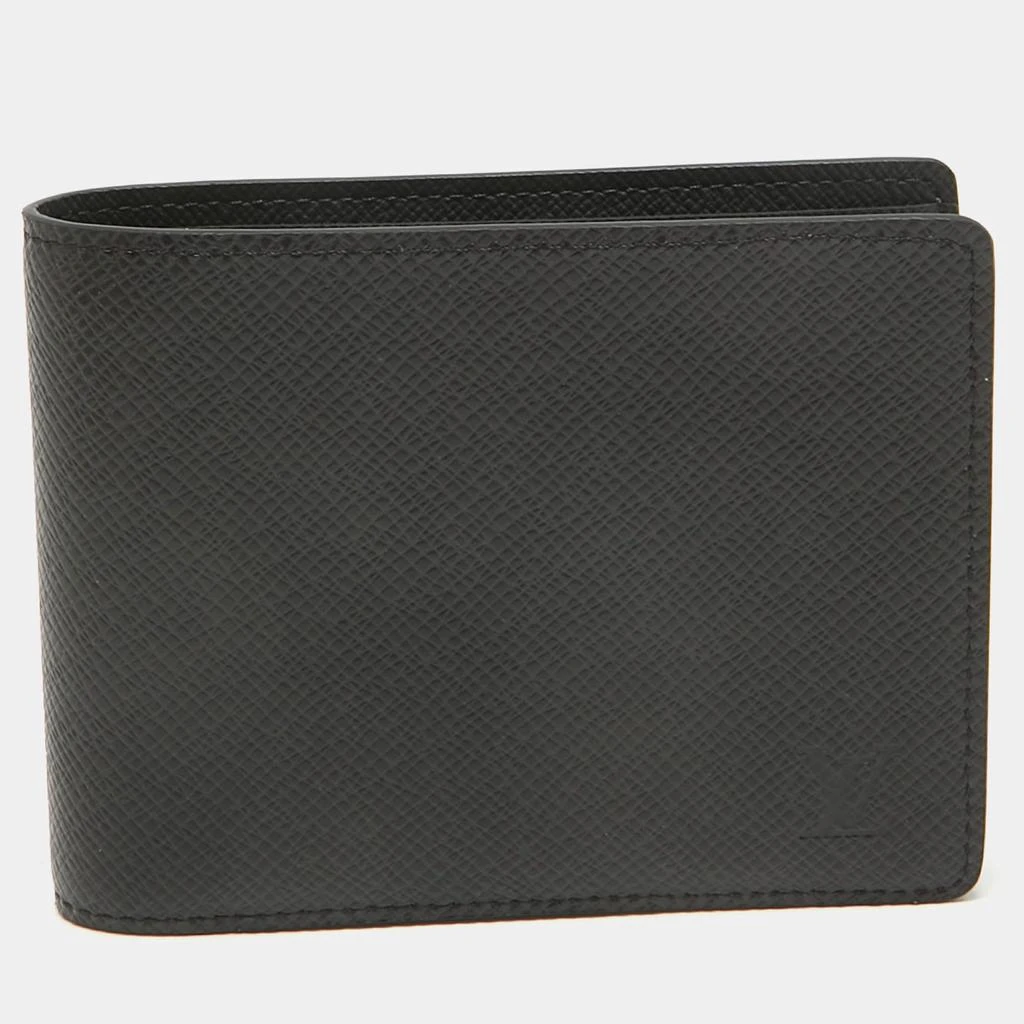 Louis Vuitton Louis Vuitton Black Taiga Leather Multiple Wallet 1