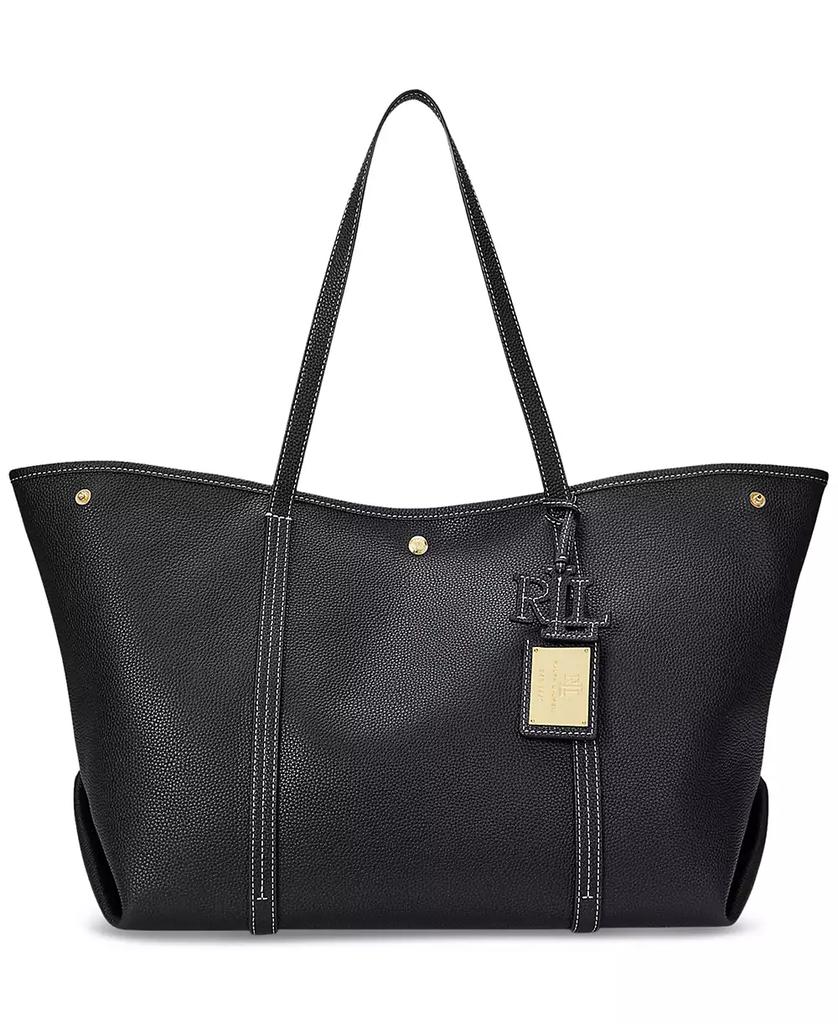 Ralph Lauren Pebbled Leather Extra-Large Emerie Tote Bag