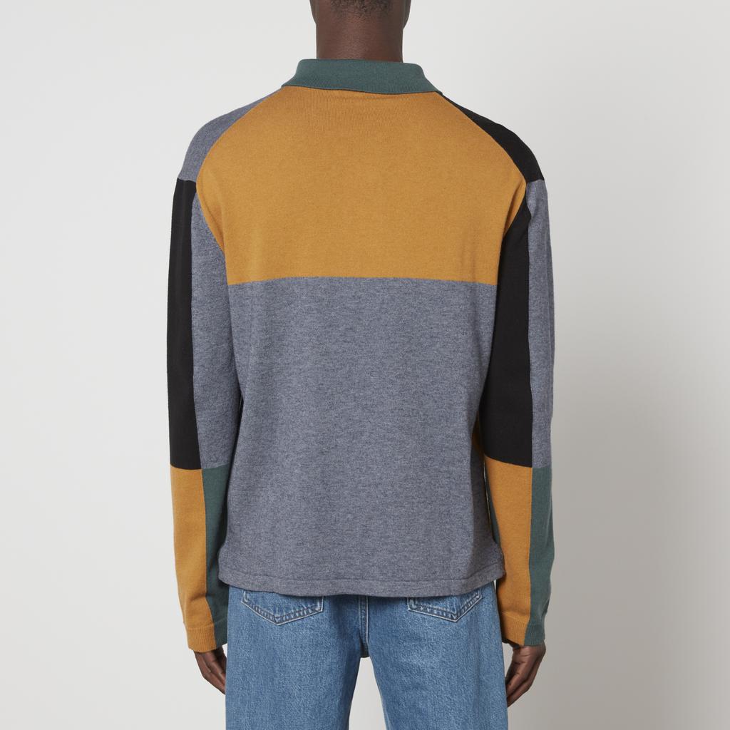 Maison Kitsune Cotton and Wool-Blend Polo Shirt