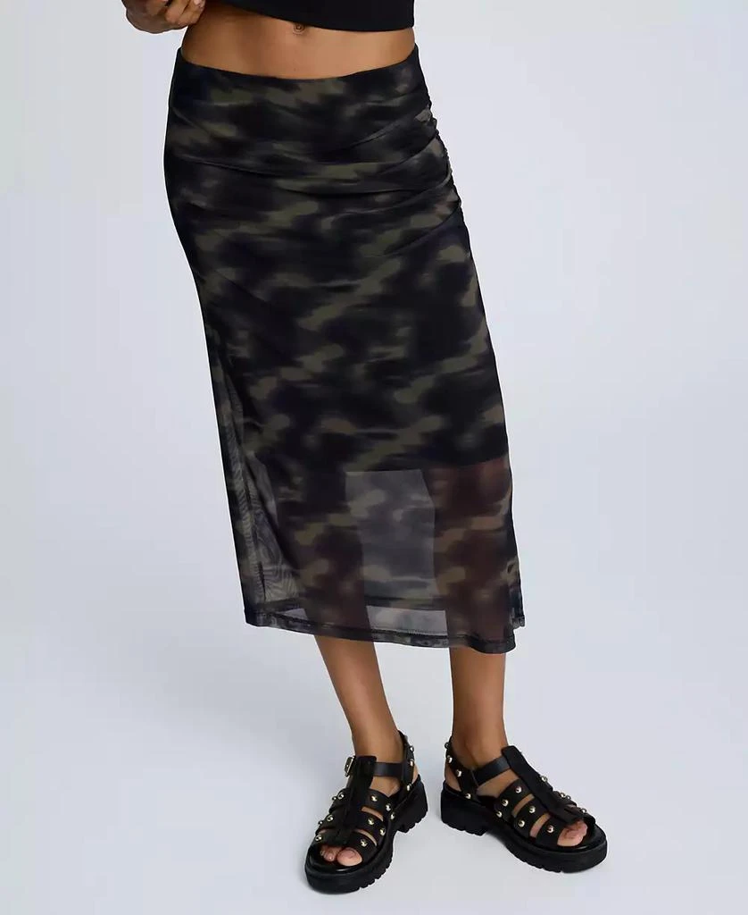 Kenneth Cole Women's Side-Ruched Pull-On Midi Skirt 1