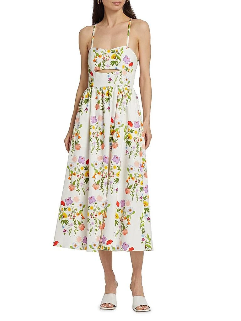 Borgo de Nor Jordan Floral Cut-Out Midi-Dress 3