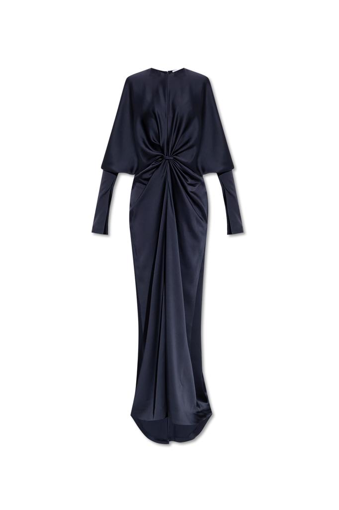 STELLA MCCARTNEY ワンピース Deep V-neck satin maxi 772265 Stella Mccartney Deep V-neck Satin Maxi Dress In Sapphire