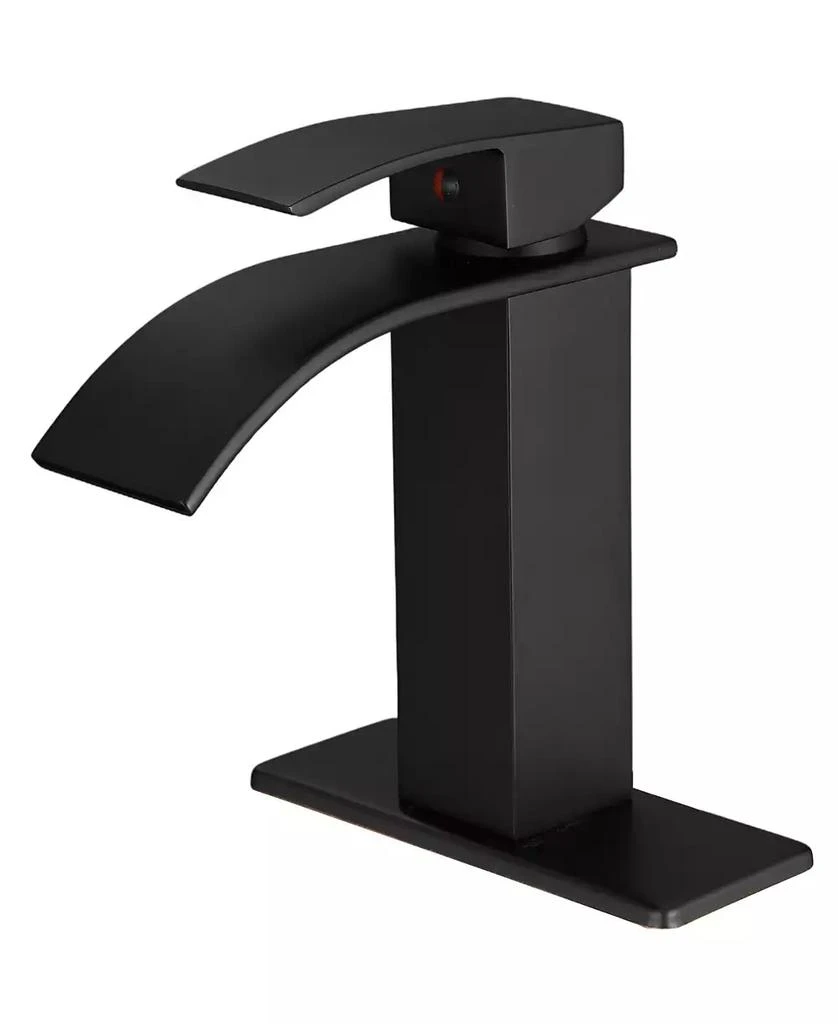 Greenspring Waterfall Single Hole Single-Handle Low-Arc Bathroom Faucet