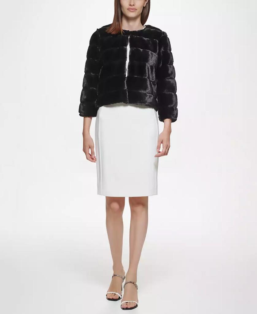 Calvin Klein Women's Textured Long Sleeve Cardigan Sweater