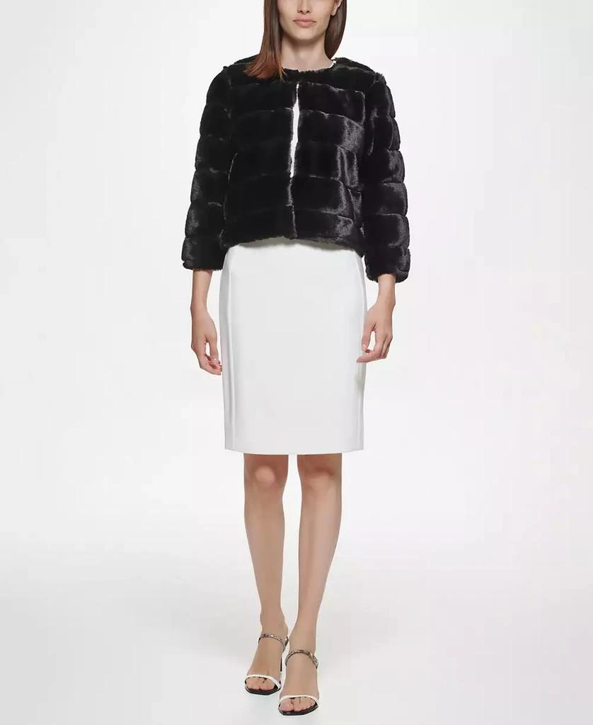 Calvin Klein Women's Textured Long Sleeve Cardigan Sweater 1