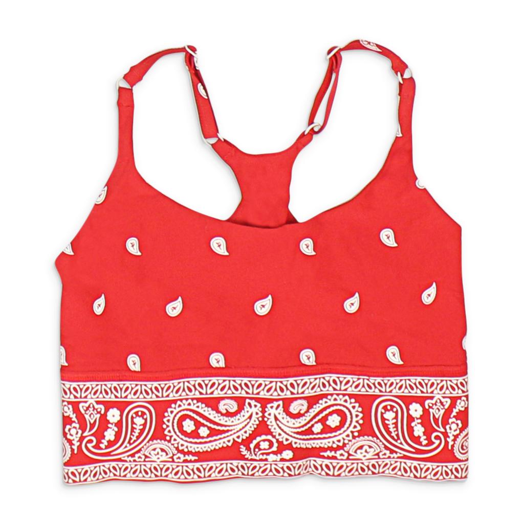 Adam Selman LIPSTICK BANDANACORE CAMI TOP