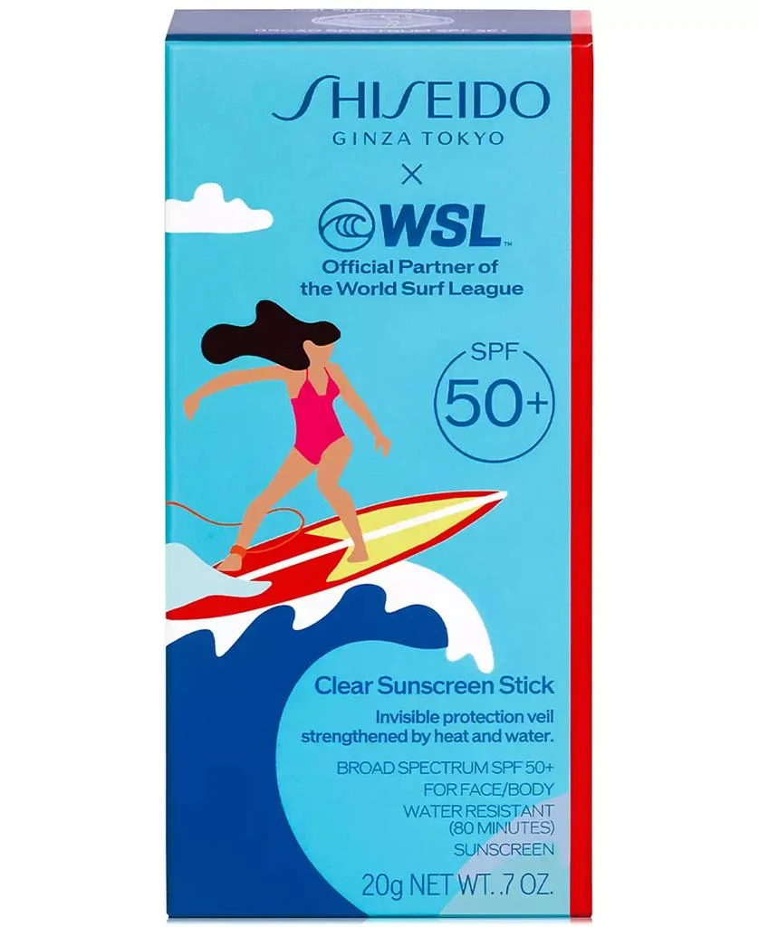 Shiseido Limited-Edition World Surf League Clear Sunscreen Stick SPF 50+, 20 g 5