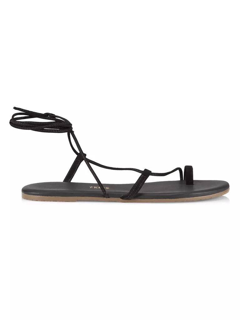Tkees Jo Suede Ankle-Tie Sandals 1
