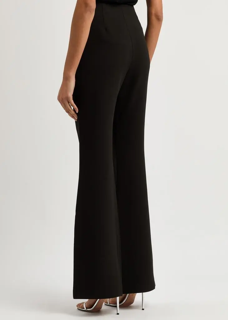ROLAND MOURET Flared-leg crepe trousers 3