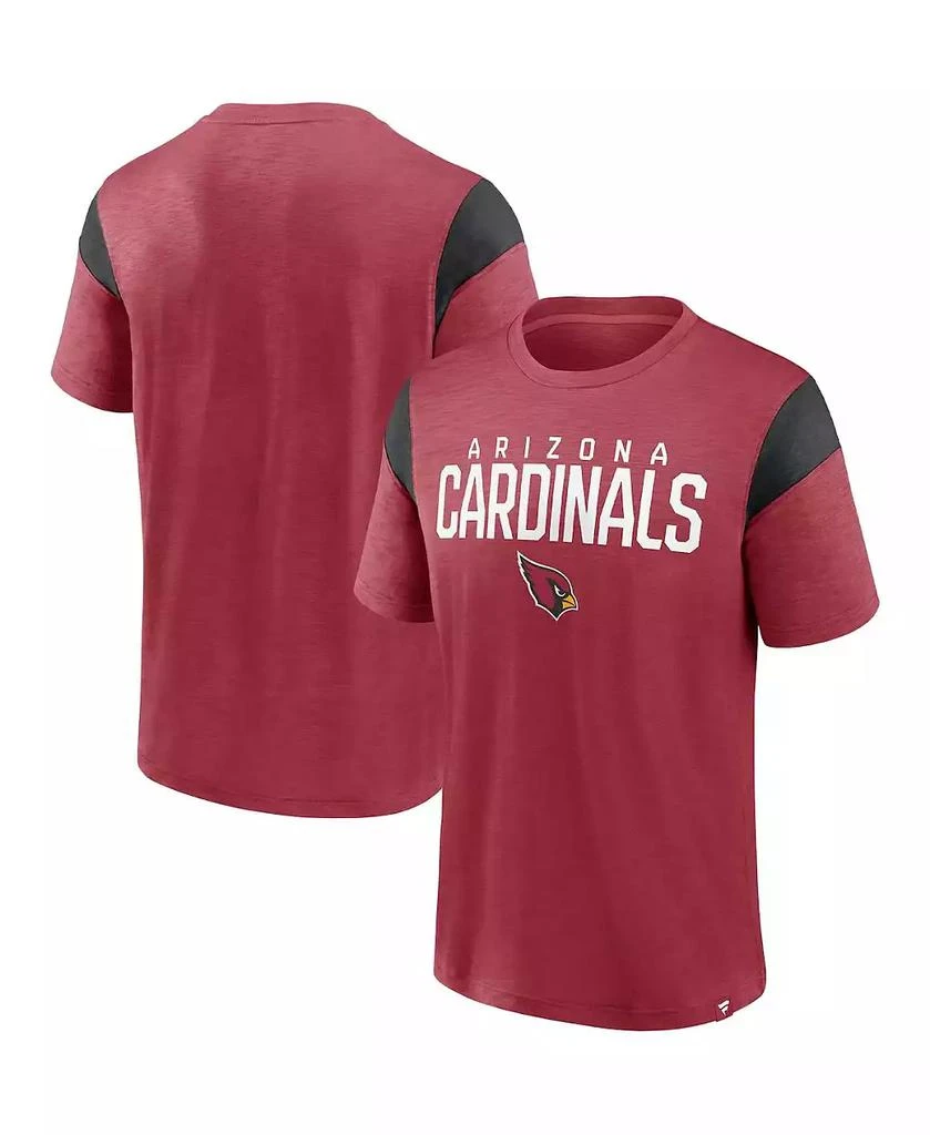 Fanatics Men's Cardinal, Black Arizona Cardinals Home Stretch Team T-shirt 2